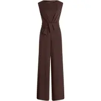Vera Mont Jumpsuit "Jumpsuit mit weitem Bein", Damen, Gr. 40, EURO, braun (rostbraun), Obermaterial: 95% Polyester PES. 5% Elasthan EL., Overalls Jumpsuit