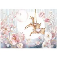 WALLARENA FOTOTAPETE Kinderzimmer Mädchen Blumen Tiere 200x140