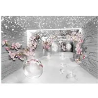 WALLARENA FOTOTAPETE 3D Effekt Blumen Vlies Tapete Wohnzimmer 200x140