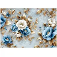 WALLARENA FOTOTAPETE Blumen 3D Effekt Glamour Wohnzimmer 200x140