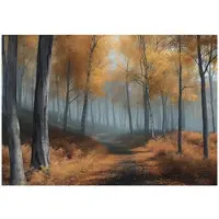 WALLARENA FOTOTAPETE 3D Effekt Wald Natur Bäume Tapete Wohnzimmer 150x105