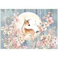 WALLARENA FOTOTAPETE Kinderzimmer Mädchen Tiere Blumen 300x210