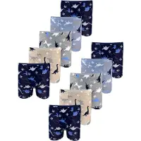 LOREZA 10er Set Boxershorts - Dinosaurier- Bunt | Gr.: 128/134