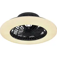 Globo Deckenventilator mit Beleuchtung und Fernbedienung leise Deckenleuchte mit Ventilator Dimmbar, Sterneneffekt CCT Nachtlicht Timer, 30 Watt LED 1800lm 3000-6500K, 50 cm, Wohnzimmer
