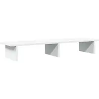 vidaXL Monitorständer Weiß 100x27x15 cm Holzwerkstoff