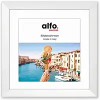 Alfo. Nina 30x30 cm weiß m. Ppt 15x15 cm Holzrahmen