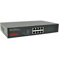 Roline PoE Fast Ethernet Switch, 8 Port, (8x PoE), 19-Zoll-Einbau