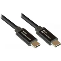 GOOD CONNECTIONS USB-C SmartFLEX Lade- und Datenkabel mit Power Delivery (PD3) 100W, USB 2.0, 5A E-Marker, schwarz (2213-SF015S)