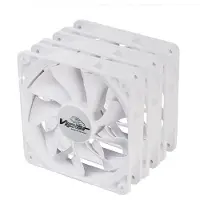 Akasa Wentylator ventilátor Viper, Baltas Fan 12cm, 120x120x25mm, HDB, 4 pin PWM, 3ks v balení