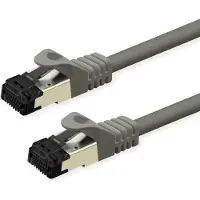 Value S/FTP-(PiMF-) Patchkabel Cat.8 (Class I), LSOH, PoE, Litzendraht, grau, 2 m