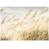 WALLARENA Fototapete Pampasgras in Beige | Gr.: 350 x 250 cm