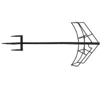 Famanu Schlauchhalter für Gartenschlauchaufroller - 39 x 109,5 x 17 cm, tragfähig bis 50 kg