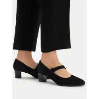 Caprice Damen Pumps schlicht und elegant aus Leder 9-22307-45, Größe:38.5 EU, Farbe:Schwarz