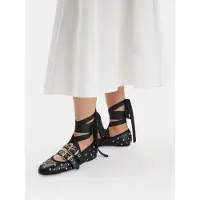 Buffalo Ballerinas Daphne Stud 1620059 Schwarz