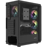 Fury Computergehäuse Shobo Sh4F Rgb Midi Mit Fenster Schwarz