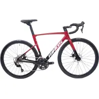 RINOS Carbon Rennrad 700C Shimano 105 R7000 22 Gänge Odin3.0 Rot Schwarz XL