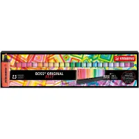 Stabilo Textmarker Boss Original, 23 Stück, mit Aufsteller, Strichstärke 2-5 mm