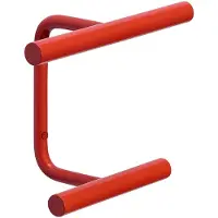 Hubsch Flip Wandgarderobe rot Breite 20 cm - HÜBSCH , Flip, Rot, für Flurbereich, Metall, Modern