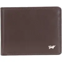 Braun Büffel Portemonnaie GOLF RFID Geldbörse 4+3 Kartenfächer braun Uni - Leder