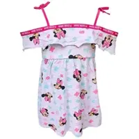 Disney Minnie Mouse Sommerkleid Off-Shoulder Minnie Mouse in Grau | Gr.: 110