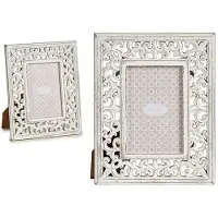 Gift Decor durchbrochener fotorahmen aus holz 10x15 weiss