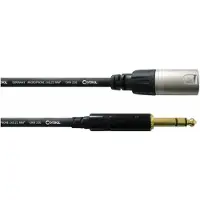 Cordial CFM 0,6 MV XLR Adapterkabel [1x XLR-stik - 1x Jackstik 6,3 mm] 0.60 m Sort