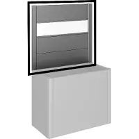 Biohort Sichtschutz, BxHxT: 398,3 x 91,1 x 4,2 cm, dunkelgrau-metallic