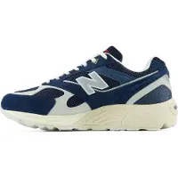 New Balance Unisex. U880RV1_LI Ledersneaker 880R marineblau (43), Wohnung, Spaltleder, Schnürsenkel, Lässig