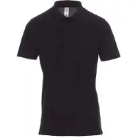 Payper Poloshirt ROME – Herren Kurzarm Piqué – 100% Baumwolle – 185g schwarz L