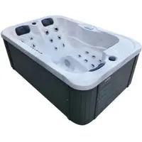 TroniTechnik TINO PRO, kompakter 195x127 cm Whirlpool mit Farblicht, Heizsystem, Sanitäracryl und Hydromassage-Ausstattung