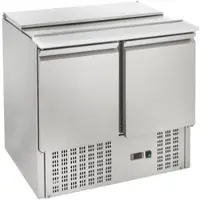GastroHero Saladette ECO 900 – Profi Saladette aus Edelstahl, GN-kompatibel, Umluftkühlung, +2 bis +8°C