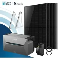 SolarMars Anker SOLIX Solarbank 3 E2700 Pro Balkonkraftwerk Speicher mit 500Wp Solarmodul und MC4 Solarkabel Set - 3000Wp ‚Äì 6 Module / Ohne Erweiterungsakku / Balkon