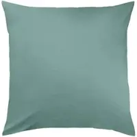 TRAUMSCHLAF Uni Mako-Satin Kissenbezüge 80x80 cm | salbeigrün - grün
