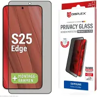 Displex Displayschutz aus gehärtetem Glas Privacy für das Samsung Galaxy S25 Edge