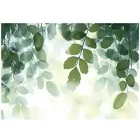 WALLARENA FOTOTAPETE Blätter Natur Grün Vlies Tapete Wohnzimmer 250x175