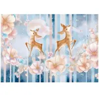 WALLARENA FOTOTAPETE Mädchen Kinderzimmer Blumen Tiere 150x105