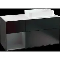 Villeroy & Boch V&B Waschtischunterschrank FINION 1200x603x501 Abdpl wh Reg anth ma/bl ma