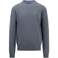 FYNCH-HATTON Strickpullover "Langarmpullover" mit Logostickerei