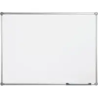 MAUL Whiteboard 2000 MAULpro, weiß kunststoffbeschichtet, Rahmen platingrau, 1200 x 2400 mm
