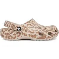 Crocs Pantoletten Classic Pop Animal Clogs 214153 Beige