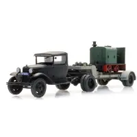 Artitec Fertigmodell Ford AA Sattelauflieger Deutz Lokomotive 387.556