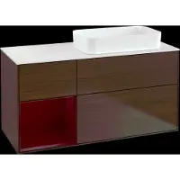 Villeroy & Boch V&B Waschtischunterschrank FINION 1200x603x501mm m Apl. Gl wh ma Regalelem