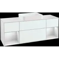 Villeroy & Boch V&B Waschtischunterschrank FINION 1600x603x501mm m Apl. Gl wh ma Regalelem
