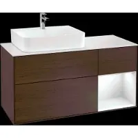 Villeroy & Boch V&B Waschtischunterschrank FINION 1200x603x501 Abdpl wh Reg gls wh/Wln Ve
