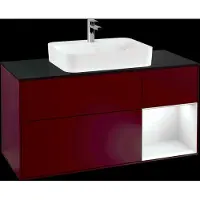 Villeroy & Boch V&B Waschtischunterschrank FINION 1200x603x501 Abdpl bl Reg gls wh/Peony