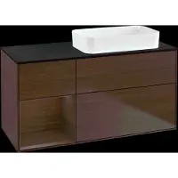 Villeroy & Boch V&B Waschtischunterschrank FINION 1200x603x501mm m Apl. Gl bl ma Regalelem