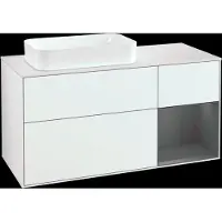 Villeroy & Boch V&B Waschtischunterschrank FINION 1200x603x501mm m Apl. Gl wh ma Regalelem
