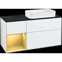 Villeroy & Boch V&B Waschtischunterschrank FINION 1200x603x501mm m Apl. Gl bl ma Regalelem