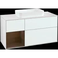 Villeroy & Boch V&B Waschtischunterschrank Wandbeleuchtung Finion 120x60 cm, Reg re wal ven, glo wh. Lac
