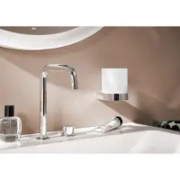 Emco flow Sensor-Seifenspender, satiniertes Kristallglas, 272100102, Farbe: Chrom
